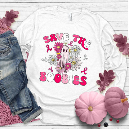 Save The Boobies Version 3 Long Sleeves Colored Edition - Brooke & Belle