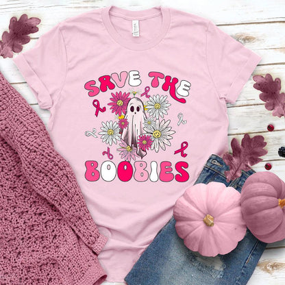 Save The Boobies Version 3 T-Shirt Colored Edition - Brooke & Belle