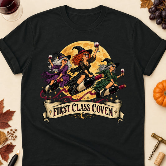 First Class Coven Colored Print T-Shirt - Black - Brooke & Belle