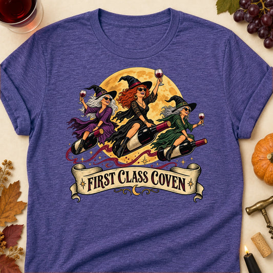 First Class Coven Colored Print T-Shirt - Heather Purple - Brooke & Belle