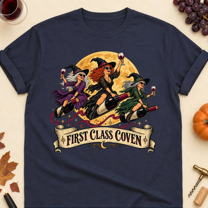First Class Coven Colored Print T-Shirt - Navy - Brooke & Belle