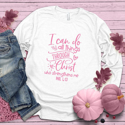 I Can Do All Things Long Sleeves Pink Edition - Brooke & Belle