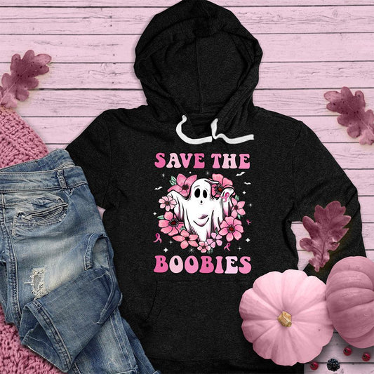Save The Boobies Version 2 Hoodie Colored Edition - Brooke & Belle