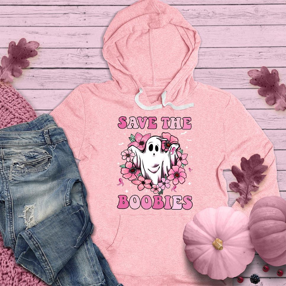 Save The  Boobies Version 2 Hoodie Colored Edition