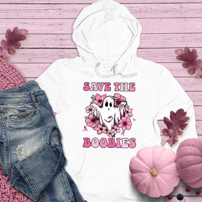 Save The  Boobies Version 2 Hoodie Colored Edition