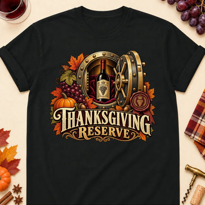 Thanksgiving Reserve Colored Print T-Shirt - Black - Brooke & Belle