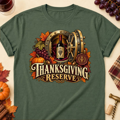 Thanksgiving Reserve Colored Print T-Shirt - Military Green - Brooke & Belle