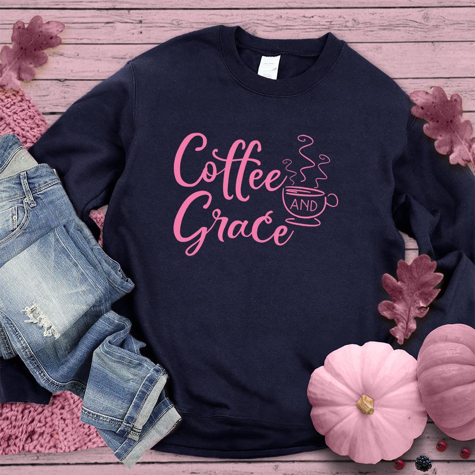 Coffee And Grace Sweatshirt Pink Edition - Brooke & Belle