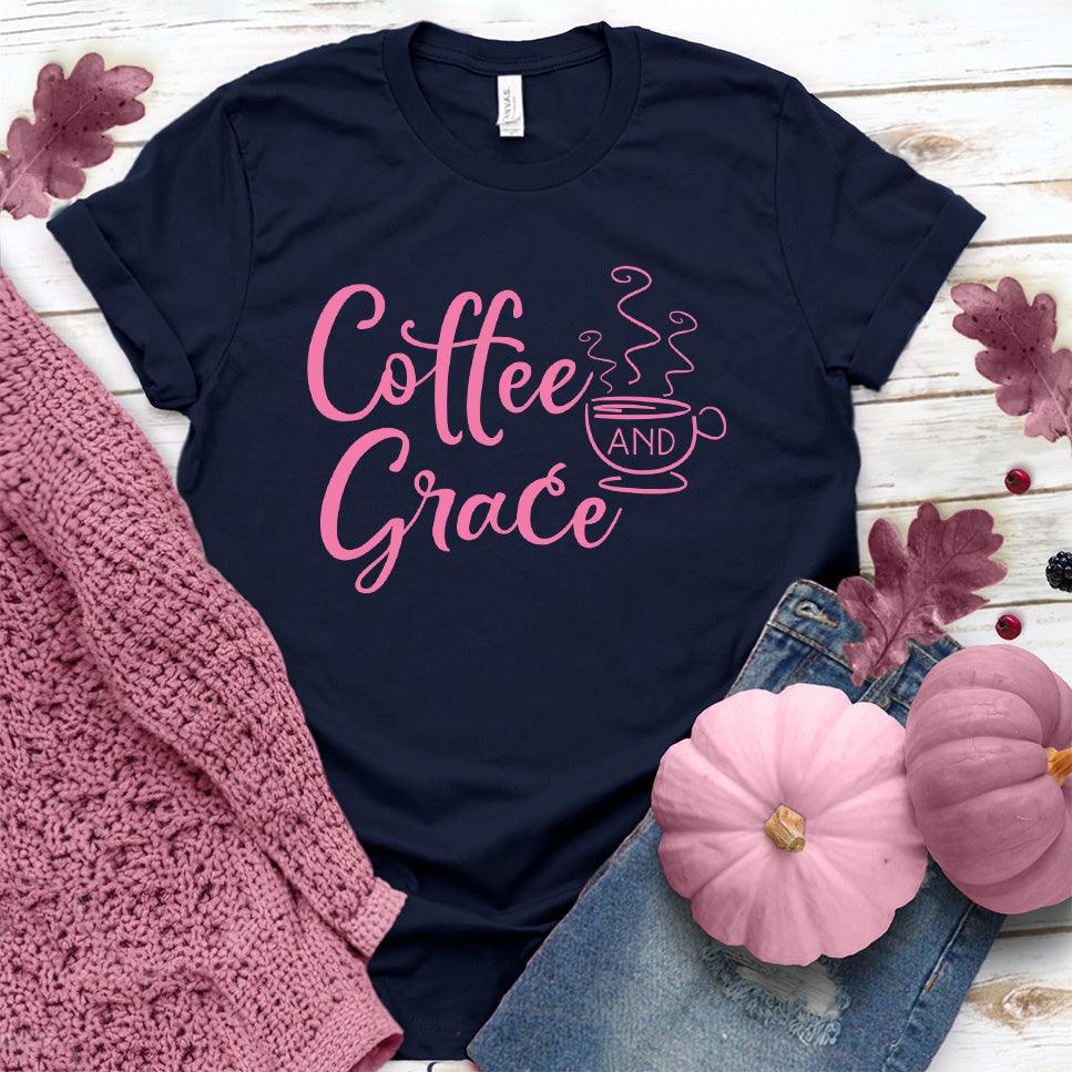 Coffee And Grace T-Shirt Pink Edition - Brooke & Belle