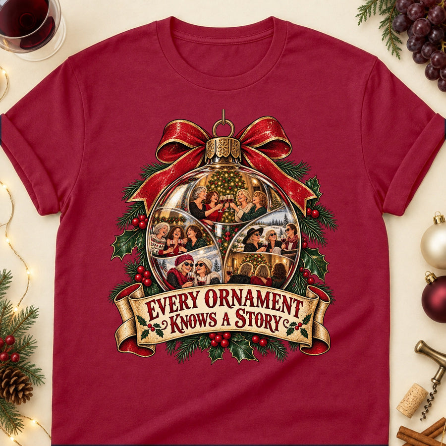 Every Ornament Knows A Story Colored Print T-Shirt