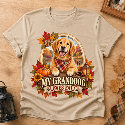 Granddog Loves Fall T-shirt - Sand - Brooke & Belle