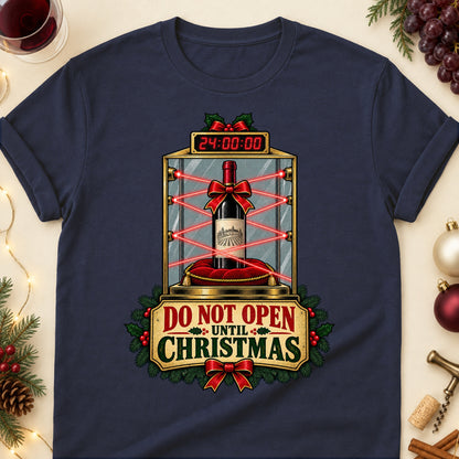 Do Not Open Until Christmas Colored Print T-Shirt - Navy - Brooke & Belle