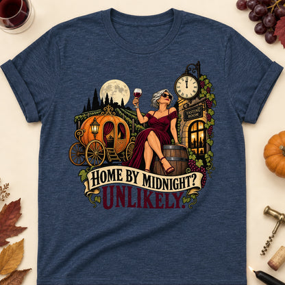 Home By Midnight? Unlikely Colored Print T-Shirt - Heather Navy - Brooke & Belle