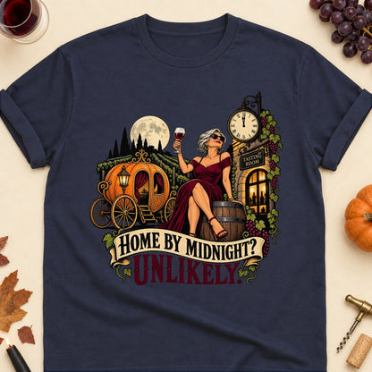 Home By Midnight? Unlikely Colored Print T-Shirt - Navy - Brooke & Belle