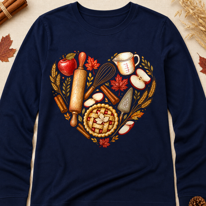 Baking Heart Fall Long Sleeves - Navy - Brooke & Belle