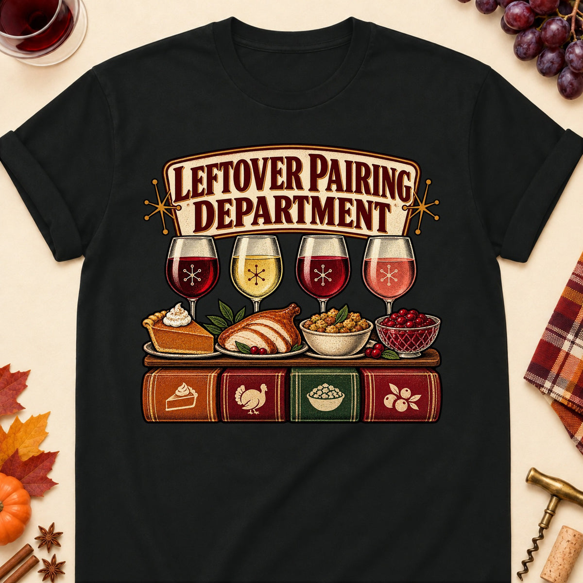 Leftover Pairing Department Colored Print T-Shirt - Black - Brooke & Belle