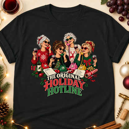 The Original Holiday Hotline Colored Print T-Shirt - Black - Brooke & Belle