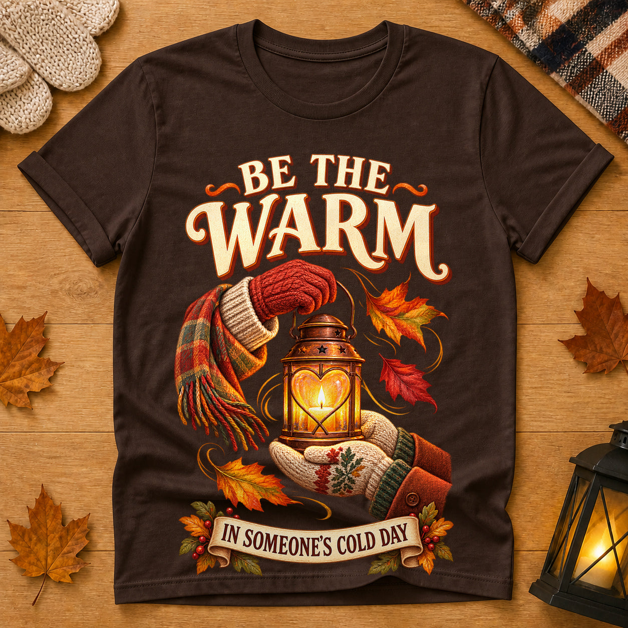Be The Warm T-shirt - Dark Chocolate - Brooke & Belle