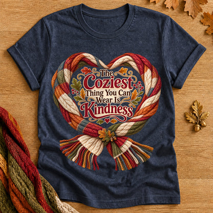Coziest Wear Kindness T-shirt - Heather Navy - Brooke & Belle