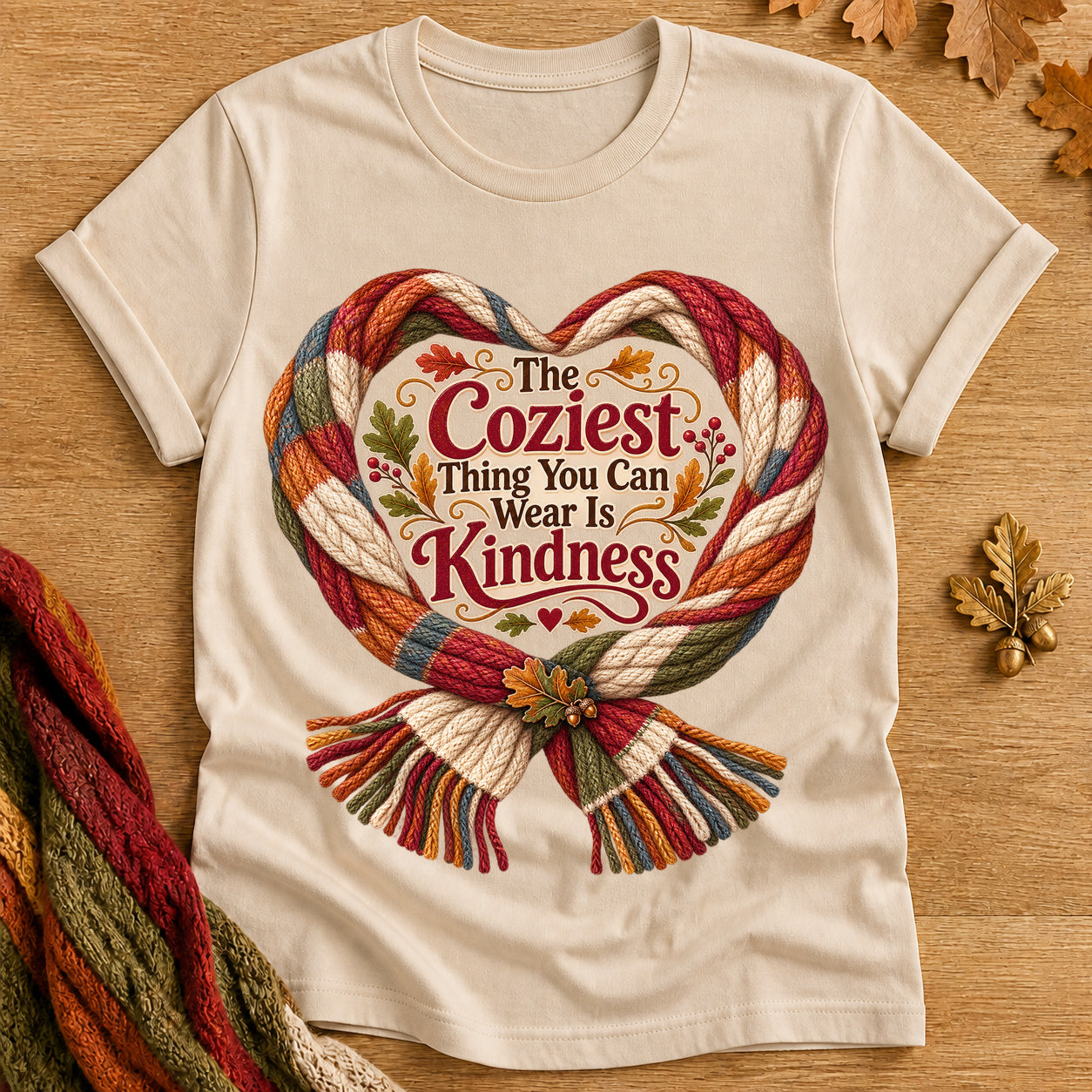 Coziest Wear Kindness T-shirt - Sand - Brooke & Belle