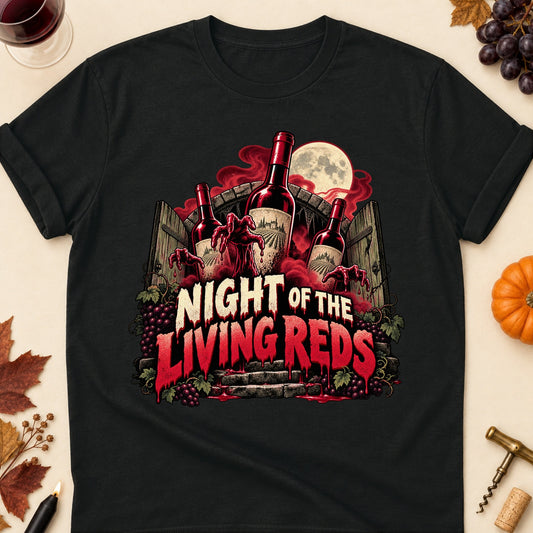 Night Of The Living Reds Colored Print T-Shirt - Black - Brooke & Belle