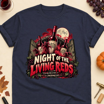 Night Of The Living Reds Colored Print T-Shirt - Navy - Brooke & Belle