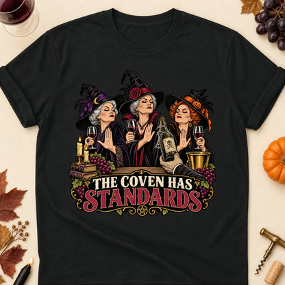 The Coven Has Standards Colored Print T-Shirt - Black - Brooke & Belle