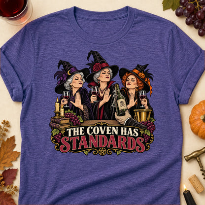 The Coven Has Standards Colored Print T-Shirt - Heather Purple - Brooke & Belle
