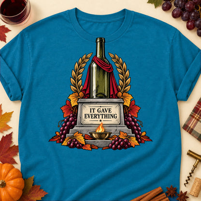 It Gave Everything Colored Print T-Shirt - Antique Sapphire - Brooke & Belle