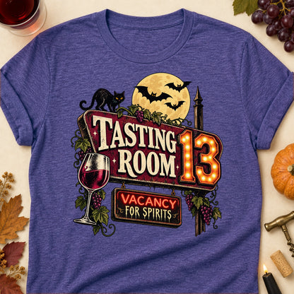 Tasting Room 13 Vacancy For Spirits Colored Print T-Shirt - Heather Purple - Brooke & Belle