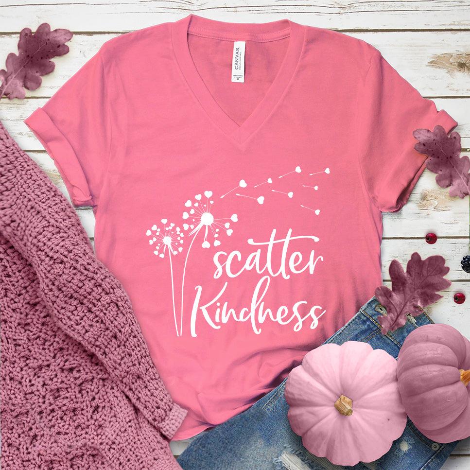 Scatter Kindness V-Neck Pink Edition - Brooke & Belle