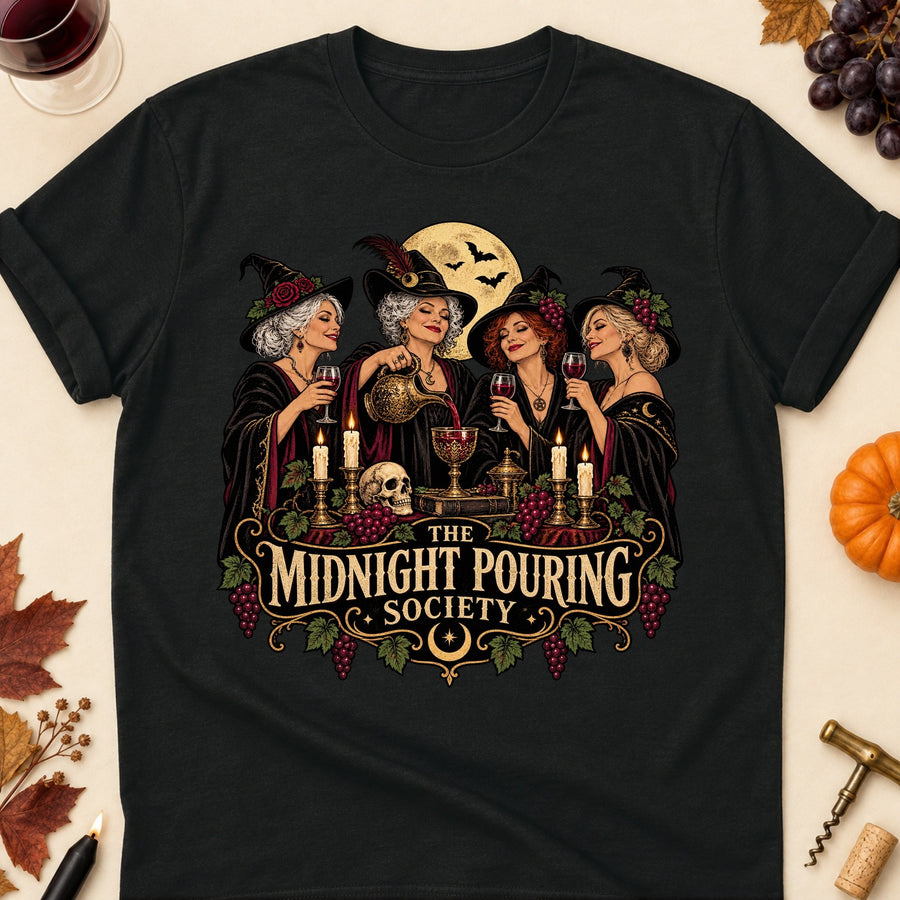 The Midnight Pouring Society Colored Print T-Shirt