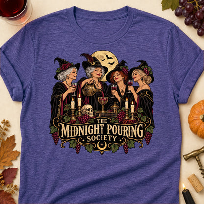 The Midnight Pouring Society Colored Print T-Shirt - Heather Purple - Brooke & Belle