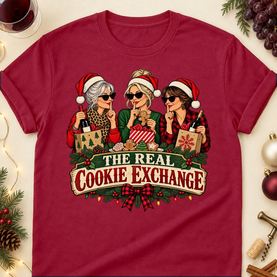 The Real Cookie Exchange Colored Print T-Shirt