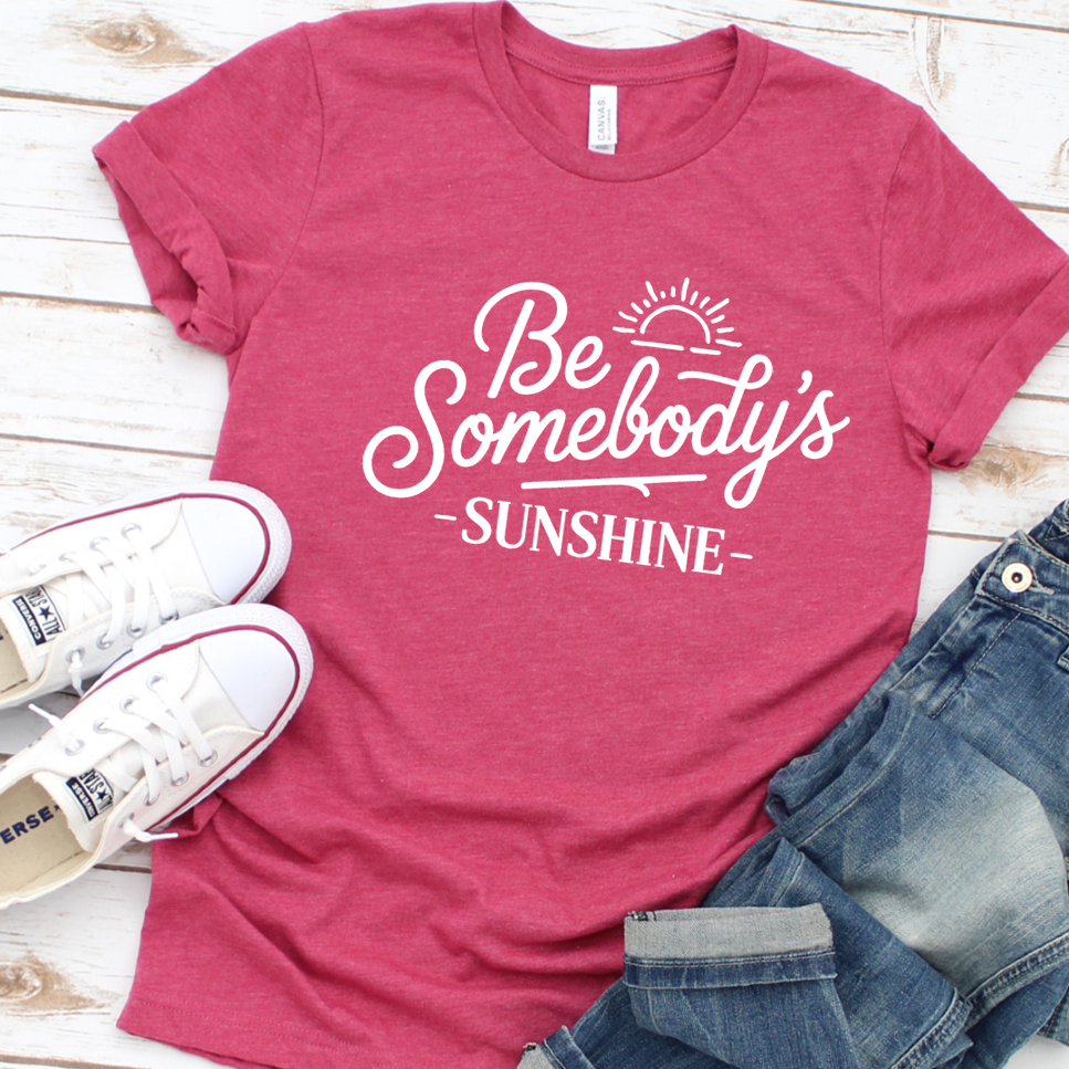 Be Somebody's Sunshine T-Shirt - Heather Raspberry - Brooke & Belle