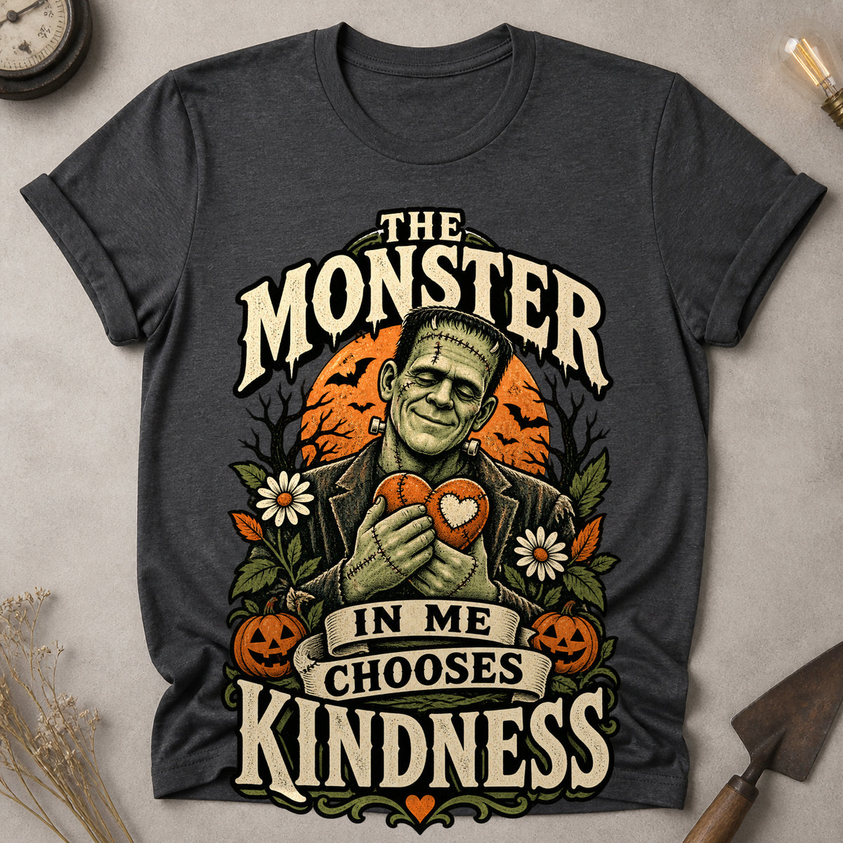 The Monster In Me T-shirt - Dark Heather - Brooke & Belle