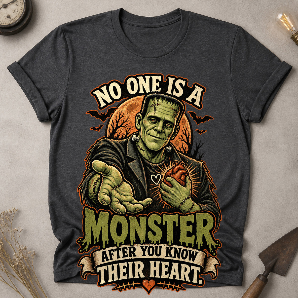 Know Their Heart T-shirt - Dark Heather - Brooke & Belle