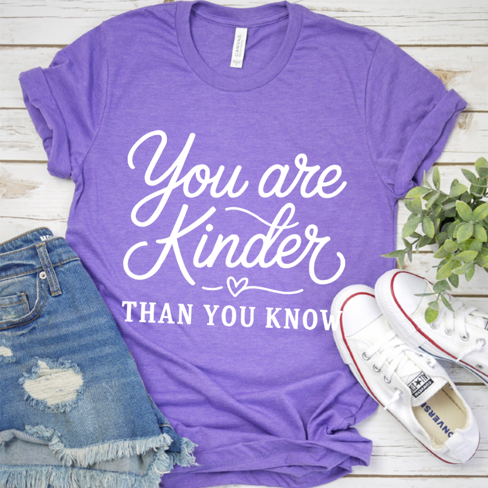 You Are Kinder Than You Know T-Shirt - Heather Purple - Brooke & Belle