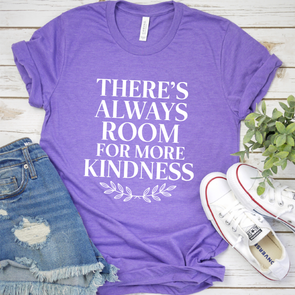 There's Always Room For More Kindness T-Shirt - Heather Purple - Brooke & Belle