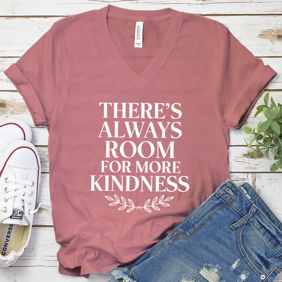 There's Always Room For More Kindness V-Neck - Mauve - Brooke & Belle