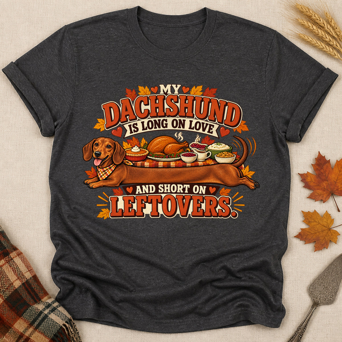 Long On Love T-shirt - Dark Heather - Brooke & Belle