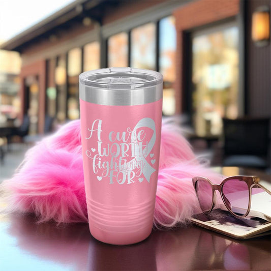 A Cure Worth Fighting For Version 2 Tumbler - Brooke & Belle