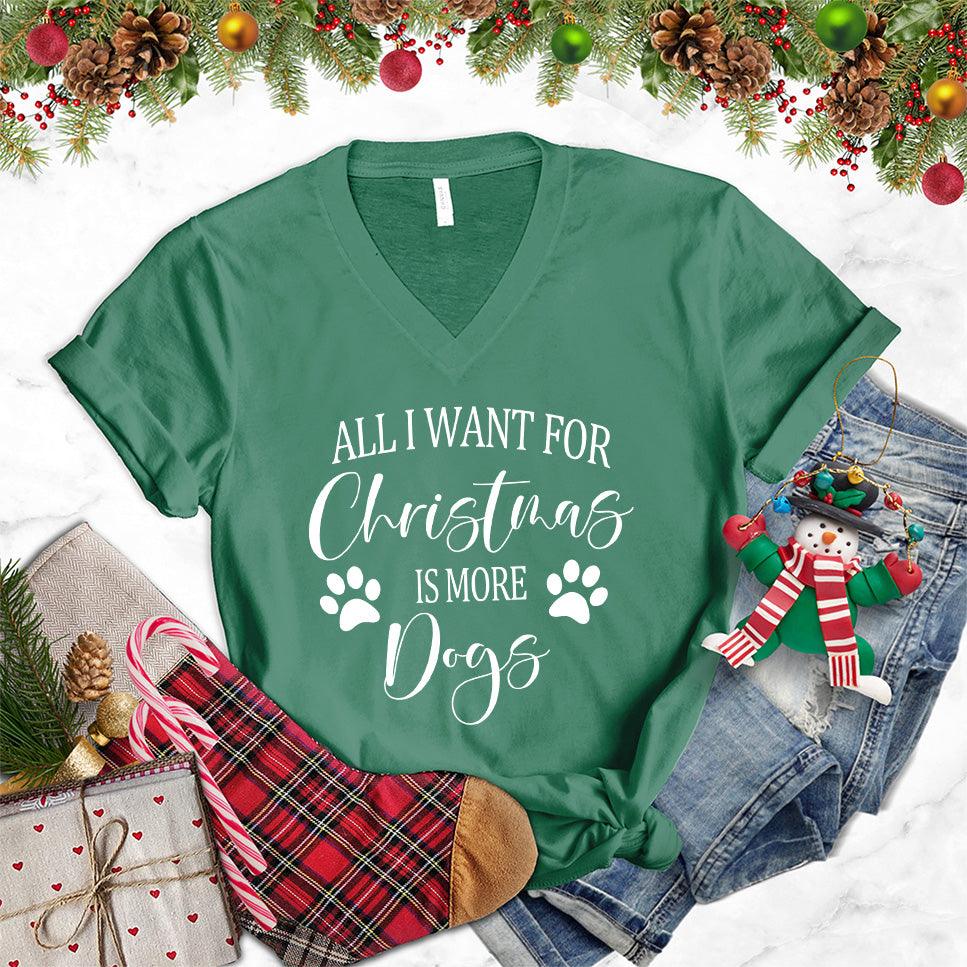 All I Want for Christmas Is More Dogs V-Neck - Brooke & Belle