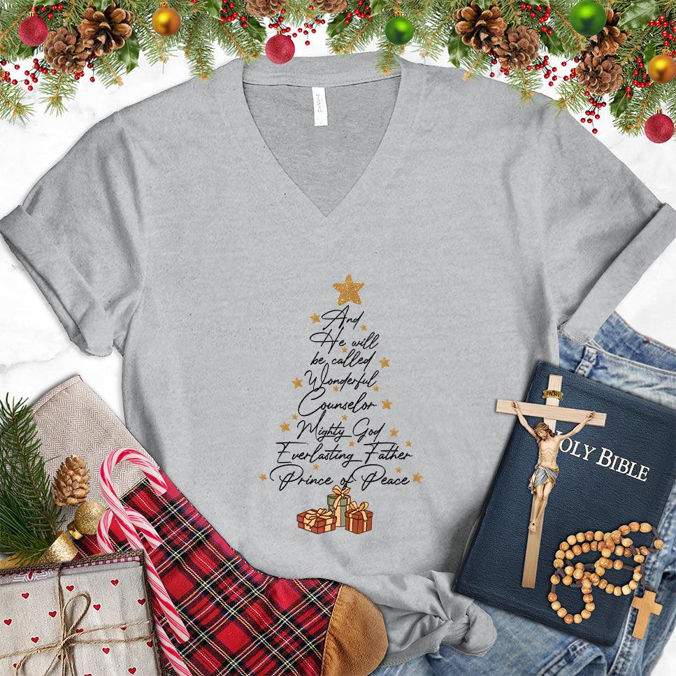 And He Will Be Called Wonderful Counselor Colored Edition V-Neck - Brooke & Belle