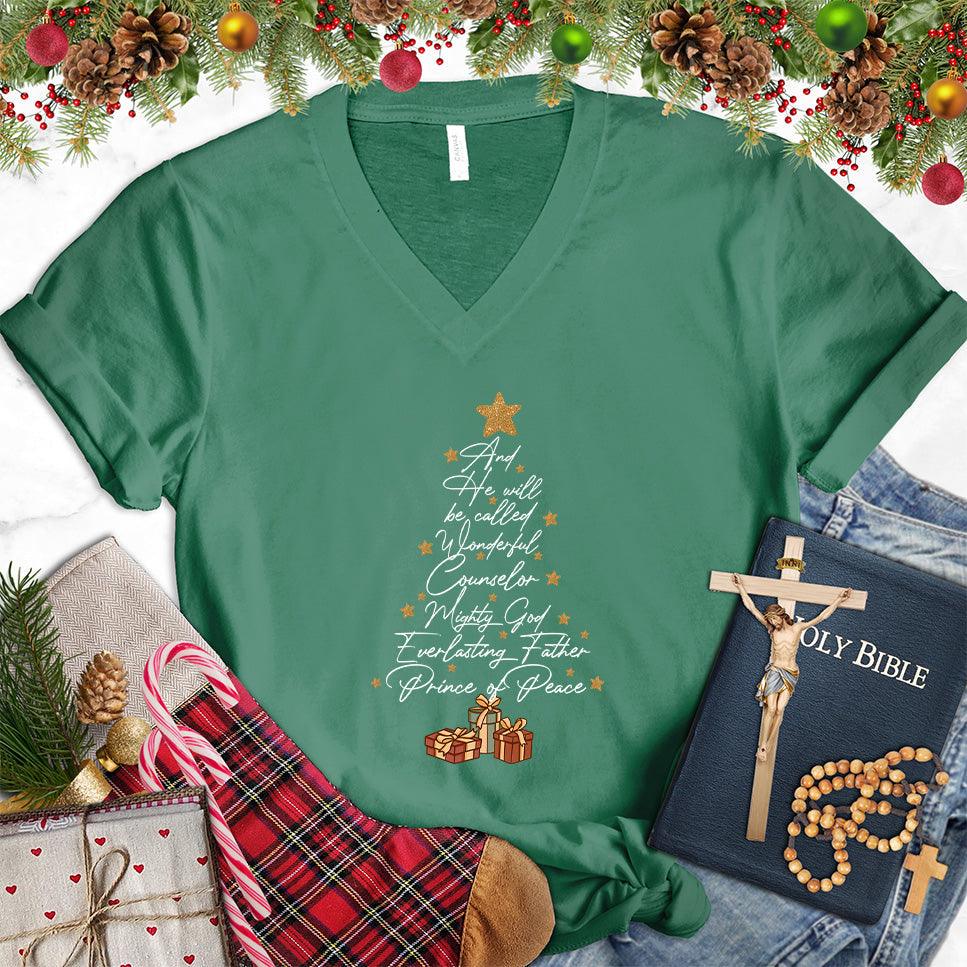 And He Will Be Called Wonderful Counselor Colored Edition V-Neck - Brooke & Belle