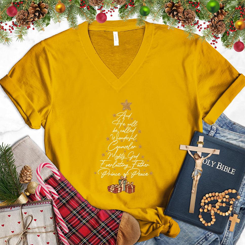 And He Will Be Called Wonderful Counselor Colored Edition V-Neck - Brooke & Belle
