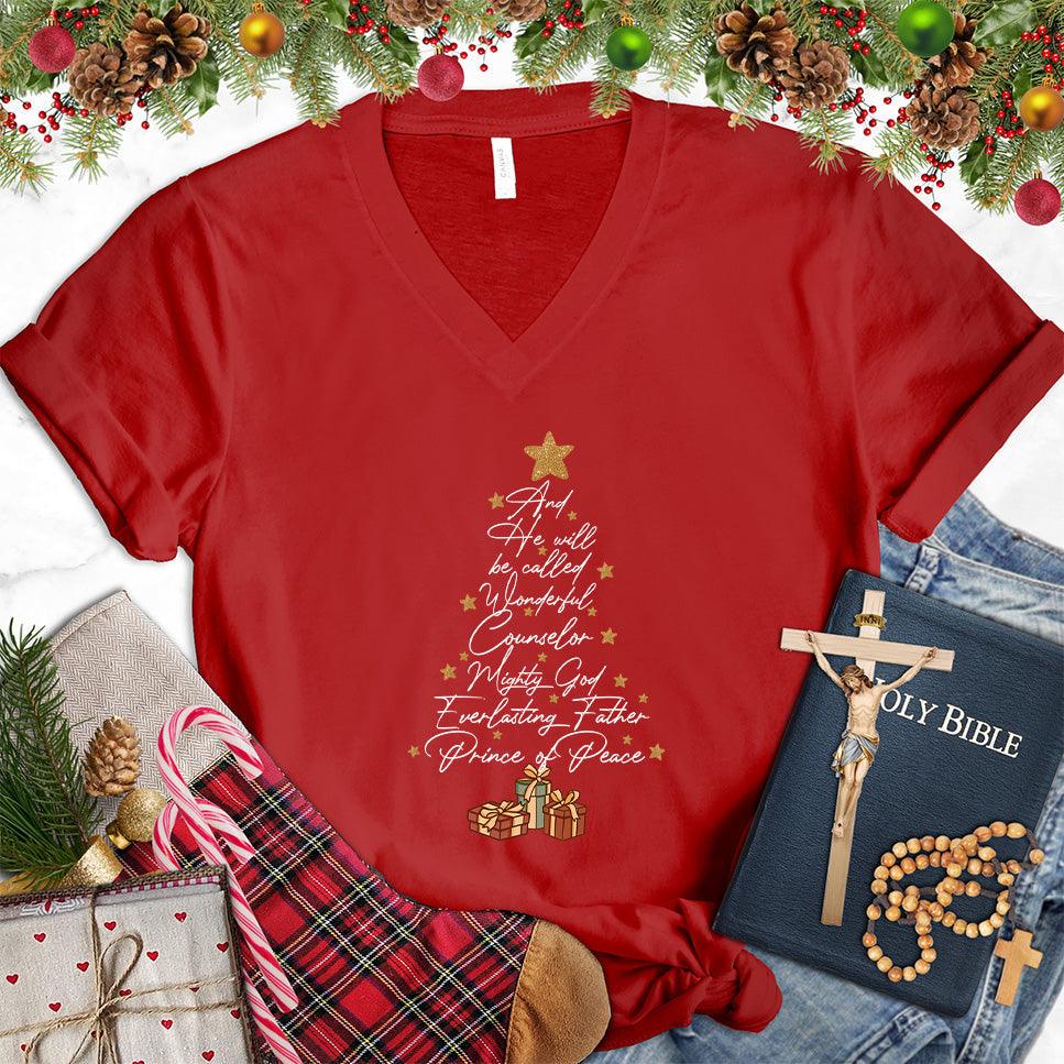 And He Will Be Called Wonderful Counselor Colored Edition V-Neck - Brooke & Belle