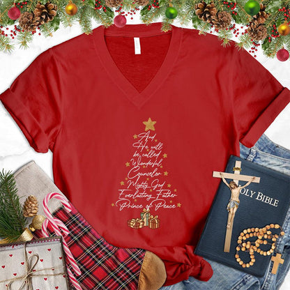 And He Will Be Called Wonderful Counselor Colored Edition V-Neck - Brooke & Belle