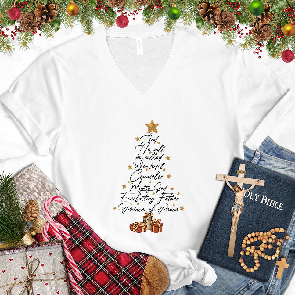 And He Will Be Called Wonderful Counselor Colored Edition V-Neck - Brooke & Belle