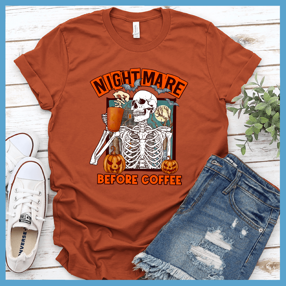 Nightmare Before Coffee T-Shirt Colored Edition - Brooke & Belle